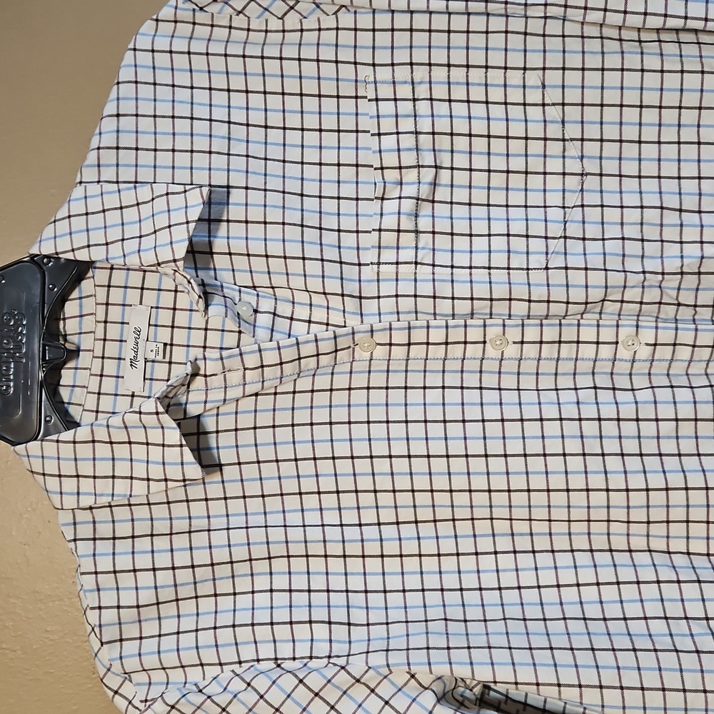 Madewell Boyfriend Oversized Button Down Top - Picture 6 of 8